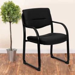 Sale LeatherSoft Executive Chair, Black (BT-510-LEA-BK-GG) Office Chairs