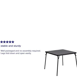 New Madelyn Folding Table, 33.5