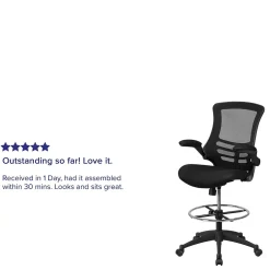 Discount Mid-Back Design Mesh Task Chair, Black (BL-X-5M-D-GG) Office Chairs