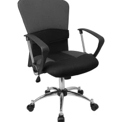 Online Mindy Ergonomic Mesh Swivel Mid-Back Task Office Chair, Gray (LFW23GREY) Office Chairs