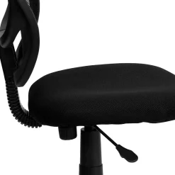 New Neri Armless Ergonomic Mesh Swivel Low Back Task Office Chair, Black (WA3074BK) Office Chairs