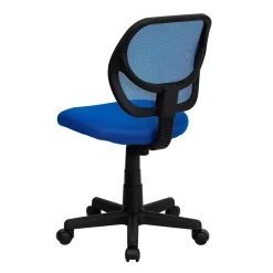 New Neri Armless Ergonomic Mesh Swivel Low Back Task Office Chair, Blue (WA3074BL) Office Chairs