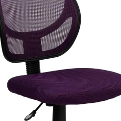 Best Neri Armless Ergonomic Mesh Swivel Low Back Task Office Chair, Purple (WA3074PUR) Office Chairs