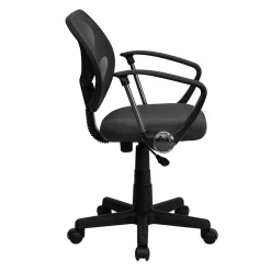 Discount Neri Ergonomic Mesh Swivel Low Back Task Office Chair, Gray (WA3074GYARM) Office Chairs