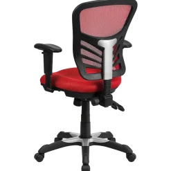 Online Nicholas Ergonomic Mesh Swivel Mid-Back Multifunction Executive Office Chair, (HL0001) Office Chairs