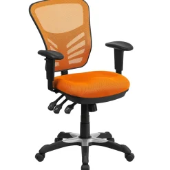 Outlet Nicholas Ergonomic Mesh Swivel Mid-Back Multifunction Executive Office Chair, (HL0001OR) Ergonomic Chairs