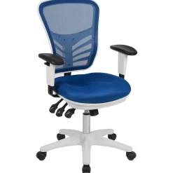 Nicholas Ergonomic Mesh Swivel Mid-Back Multifunction Executive Office Chair, (HL0001WHBLUE) Ergonomic Chairs