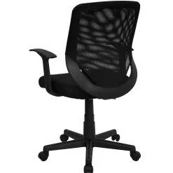Outlet Norris Ergonomic Mesh Swivel Mid-Back Tapered Back Task Office Chair, Black (LFW95ABK) Office Chairs
