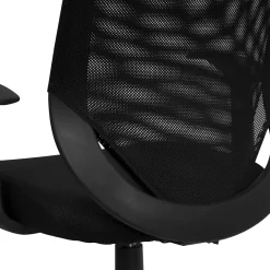Outlet Norris Ergonomic Mesh Swivel Mid-Back Tapered Back Task Office Chair, Black (LFW95ABK) Office Chairs