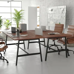 New Redmond 72"W x 36"D Conference Table, Laminate, Walnut (MTM7236WLTABF) Conference Room Tables