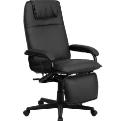 Outlet Robert Ergonomic LeatherSoft Swivel High Back Executive Reclining Office Chair, Black (BT70172BK) Office Chairs