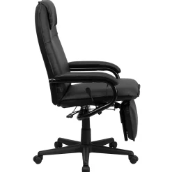 Outlet Robert Ergonomic LeatherSoft Swivel High Back Executive Reclining Office Chair, Black (BT70172BK) Office Chairs
