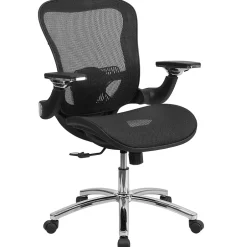Clearance Sam Ergonomic Mesh Swivel Mid-Back Executive Office Chair, Transparent Black (GOWY87) Office Chairs