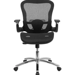 Clearance Sam Ergonomic Mesh Swivel Mid-Back Executive Office Chair, Transparent Black (GOWY87) Office Chairs