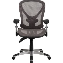 New Sam Ergonomic Mesh Swivel Mid-Back Multifunction Executive Office Chair, Transparent Gray (GOWY1363) Office Chairs
