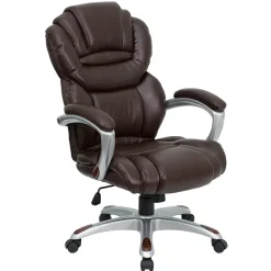 New Stella Ergonomic LeatherSoft Swivel High Back Executive Office Chair, Brown (GO901BN) Office Chairs
