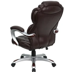 New Stella Ergonomic LeatherSoft Swivel High Back Executive Office Chair, Brown (GO901BN) Office Chairs