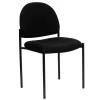 Best Tania Fabric Stackable Side Reception Chair, Black (BT5151BK) Folding & Stacking