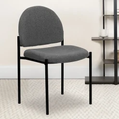 Clearance Tania Fabric Stackable Side Reception Chair, Gray (BT5151GY) Folding & Stacking