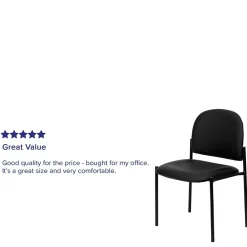 Online Tania Vinyl Stackable Side Reception Chair, Black (BT5151VINYL) Folding & Stacking