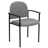 Hot Tiffany Fabric Stackable Side Reception Chair with Arms, Gray (BT5161GY) Folding & Stacking