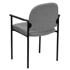 Hot Tiffany Fabric Stackable Side Reception Chair with Arms, Gray (BT5161GY) Folding & Stacking