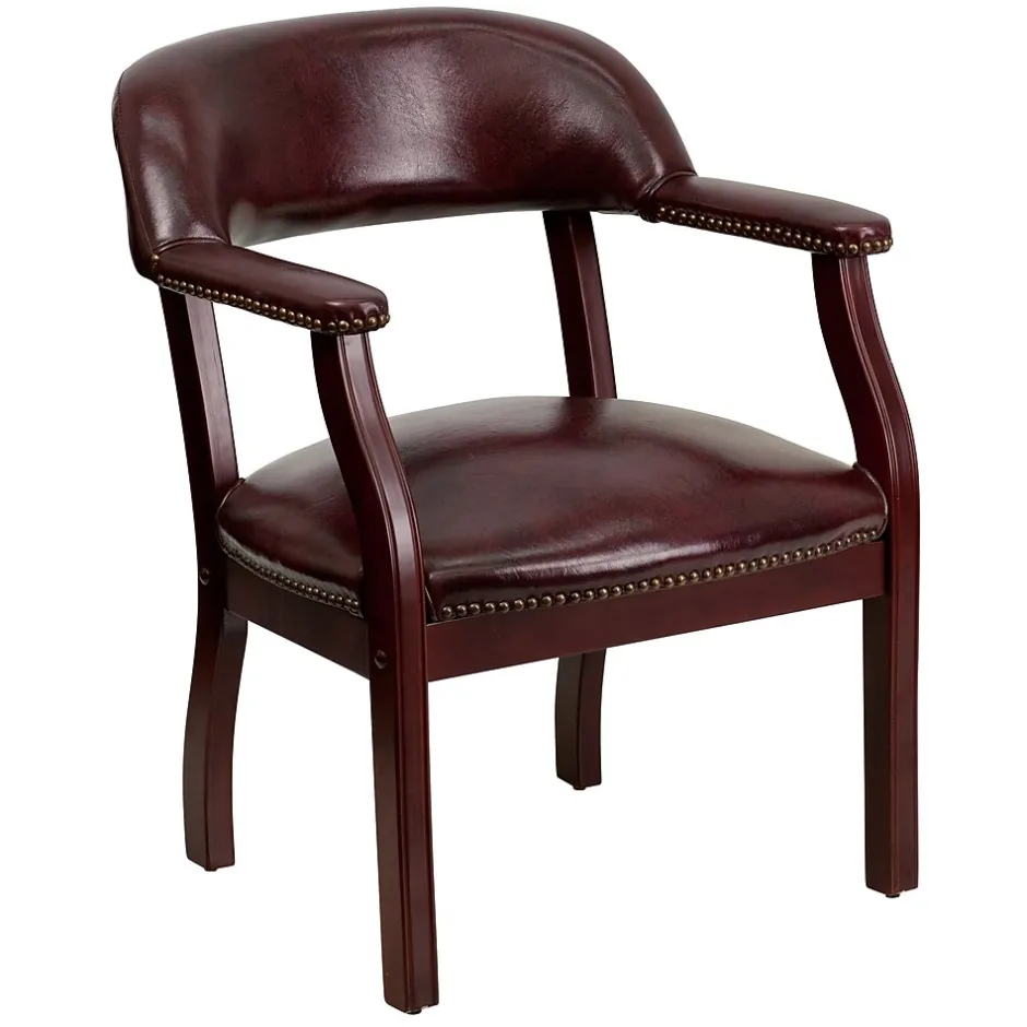 Best Vinyl Conference Chair, Oxblood (BZ105OXBLD) Office Chairs