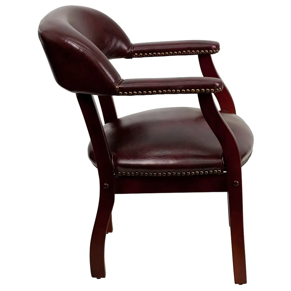 Best Vinyl Conference Chair, Oxblood (BZ105OXBLD) Office Chairs
