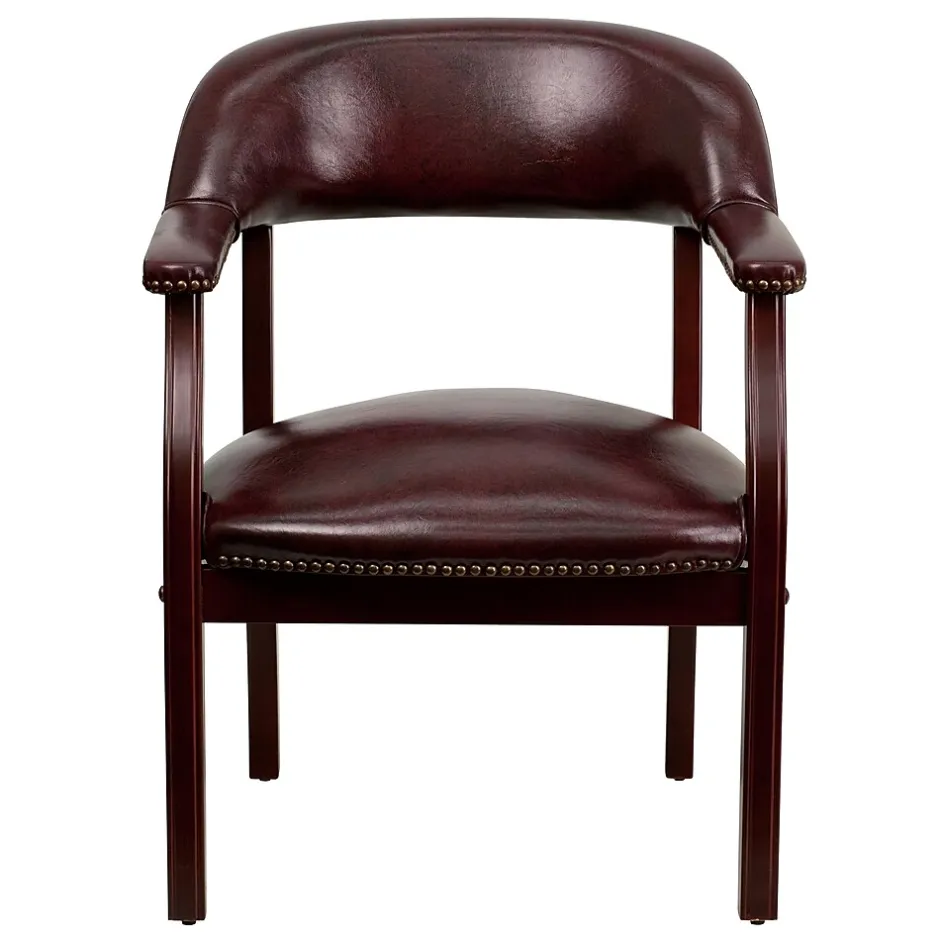 Best Vinyl Conference Chair, Oxblood (BZ105OXBLD) Office Chairs