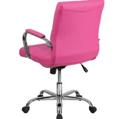 Online Vivian Vinyl Swivel Mid-Back Executive Office Chair, Pink (GO2240PK) Office Chairs