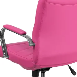 Online Vivian Vinyl Swivel Mid-Back Executive Office Chair, Pink (GO2240PK) Office Chairs