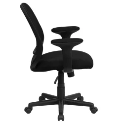 New Y-GO Office Ergonomic Mesh Swivel Mid-Back Task Office Chair, Black (GOWY05A) Office Chairs