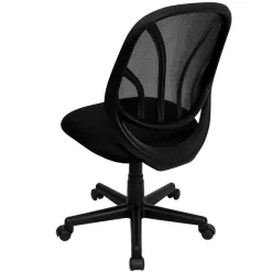 Clearance Y-GO Office Armless Ergonomic Mesh Swivel Mid-Back Task Office Chair, Black (GOWY05) Office Chairs