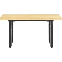 Discount E7Q 78"W Electric Adjustable Standing Desk, Bamboo/Black (E7QBR7830-LBZB) Standing Desks