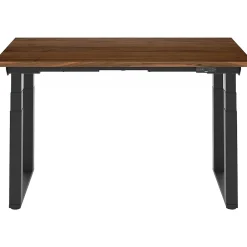 Online E7Q 60"W Electric Adjustable Standing Desk, Black Walnut/Black (E7QB6030-BW) Standing Desks