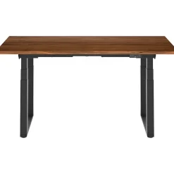 Outlet E7Q 72"W Electric Adjustable Standing Desk, Black Walnut/Black (E7QB7230-BW) Standing Desks