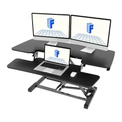 Outlet M7 Series 40"W Manual Rectangular Adjustable Standing Desk Converter, Black (M7-E-40B) Standing Desks