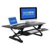 New 47"W Manual Sit-Stand Desk Converter, Black (M3B) Standing Desks