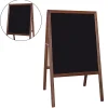 Sale 2 Sided Black Dry Erase Board, Stained Wood, 24"W x 42"H (FLP31310) Dry Erase
