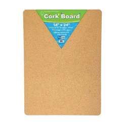 Cork Bulletin Board, 2' x 1.5', 5/Carton (10086) Bulletin