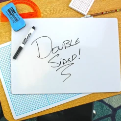 Clearance Dry Erase Base Ten Grid Boards, 12/Pack (11261) Dry Erase