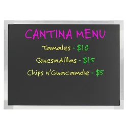 New Dry-Erase Blackboard, Aluminum Frame, 36" x 48" (17941) Dry Erase