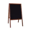 Outlet Dry-Erase Marquee Easel, 42", Black/Stained Wood (31310) Dry Erase