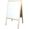 Hot Dry-Erase Marquee Easel, 42", White/Black/Natural Wood (31700) Dry Erase