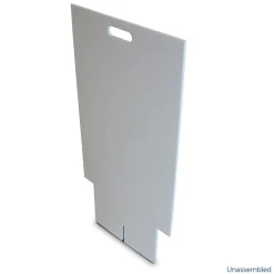 Discount Dry-Erase Marquee Easel, 35.5", White Corrugated Plastic (31276) Dry Erase