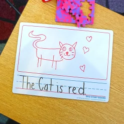 Discount Dry-Erase Mobile Storyboard, 0.75' x 1', 12/Pack (35259) Dry Erase