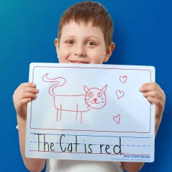 Discount Dry-Erase Mobile Storyboard, 0.75' x 1', 12/Pack (35259) Dry Erase