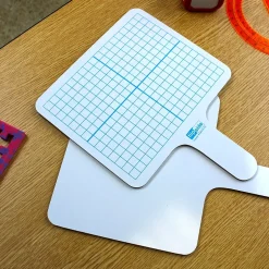 Online Graphing Paddles Dry Erase Whiteboard, 7.75
