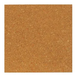 Hot Natural Cork Tiles, 6" x 6", 4 Per Pack, 3 Packs (FLP12066-3) Bulletin