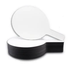 Oval Answer Paddle Class Pack Dry-Erase Whiteboard, 7" x 12", 12/Pack (FLP12032) Dry Erase
